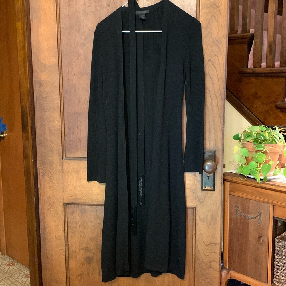 The Limited Italian Merino wool wrap dress